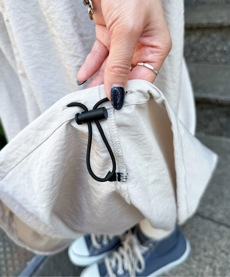 デニムドッキングギャザースカート 詳細画像 オフホワイト 5