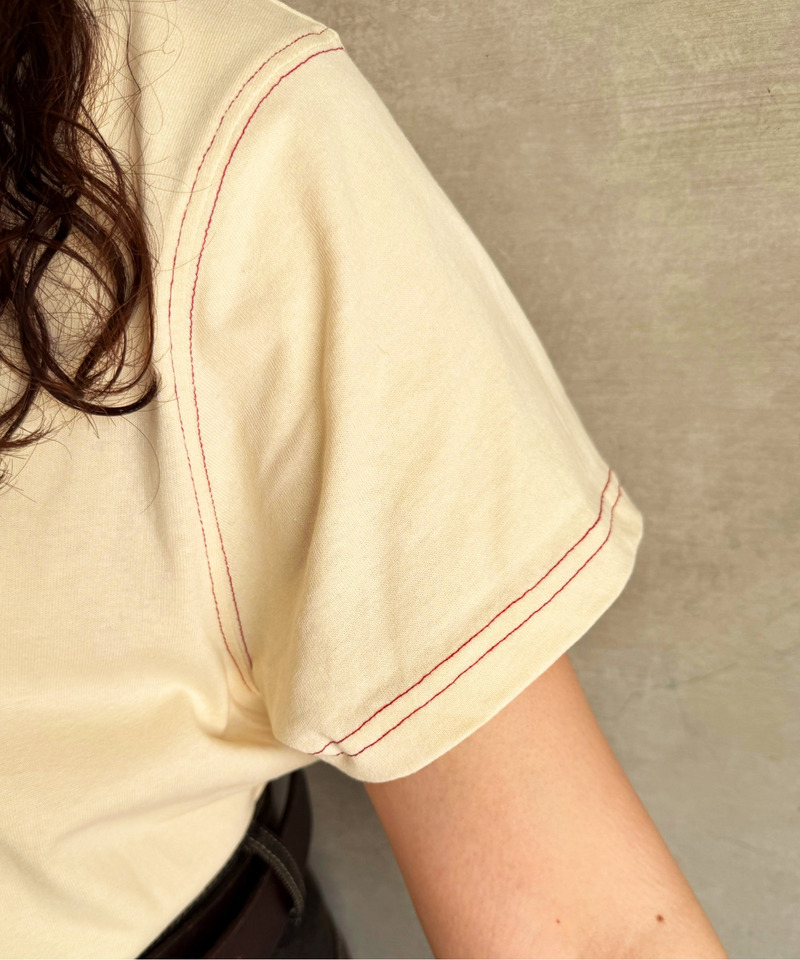 BANDANA GIRL 刺しゅうTEE 詳細画像 オフホワイト 5