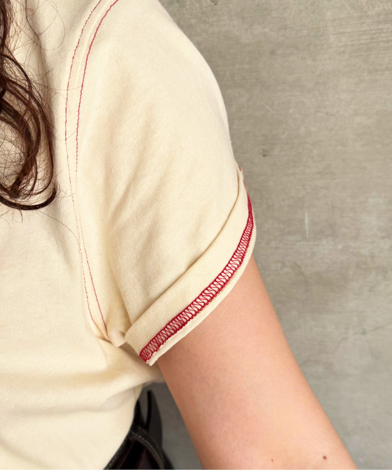 BANDANA GIRL 刺しゅうTEE 詳細画像 オフホワイト 6