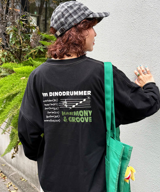 バンドを組みたい恐竜刺しゅうロンTEE