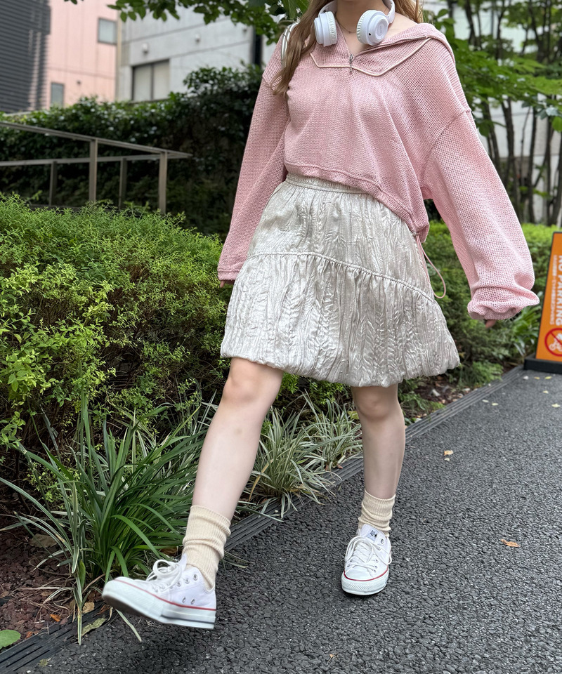 グロッシーバルーンスカート 詳細画像 ゴールド 2