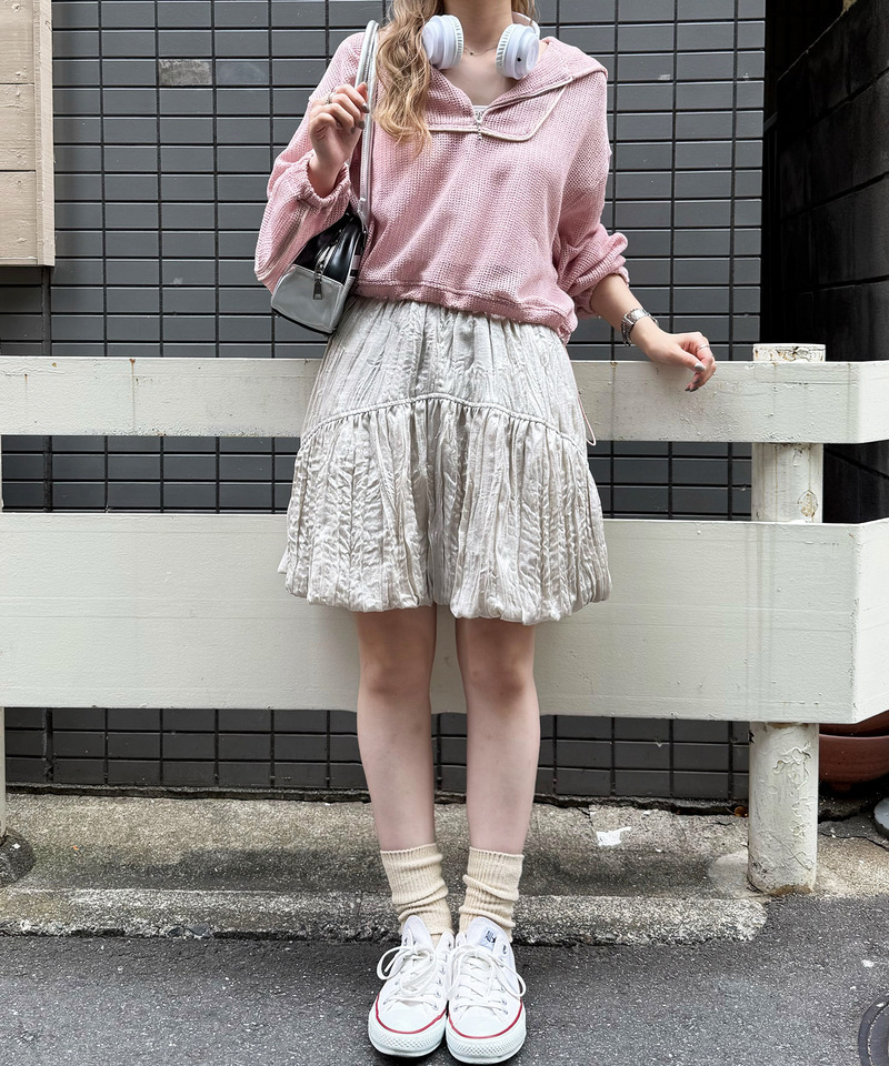 グロッシーバルーンスカート 詳細画像 ゴールド 3