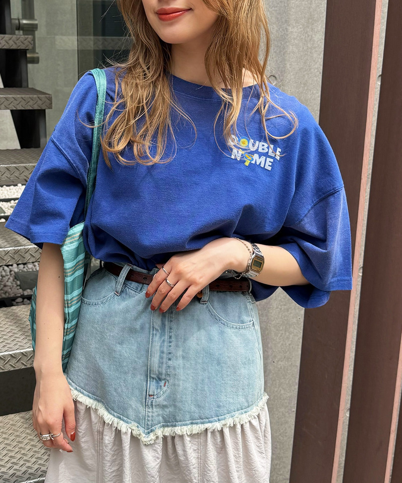 SHOOTINGフロッキー加工BIG TEE 詳細画像 ブルー 2