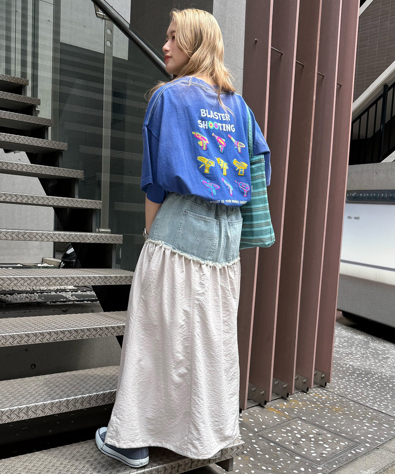 SHOOTINGフロッキー加工BIG TEE 詳細画像 ブルー 6