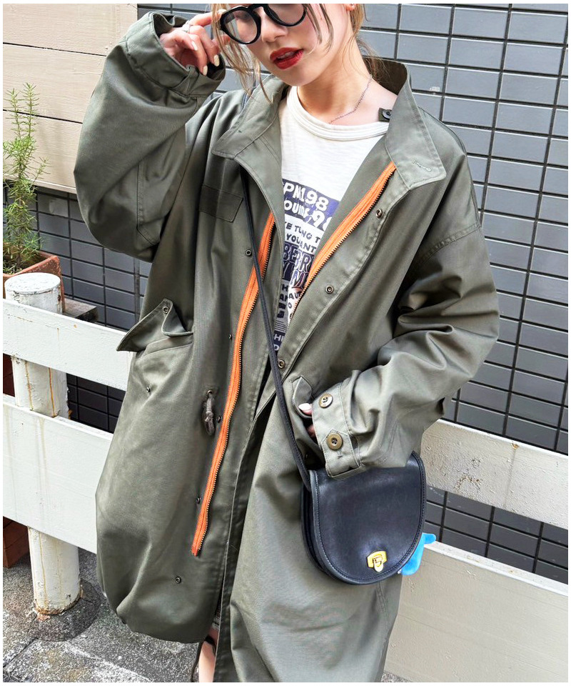 M-65 フィッシュテールライナー付きミリタリーコート 詳細画像 カーキ 1