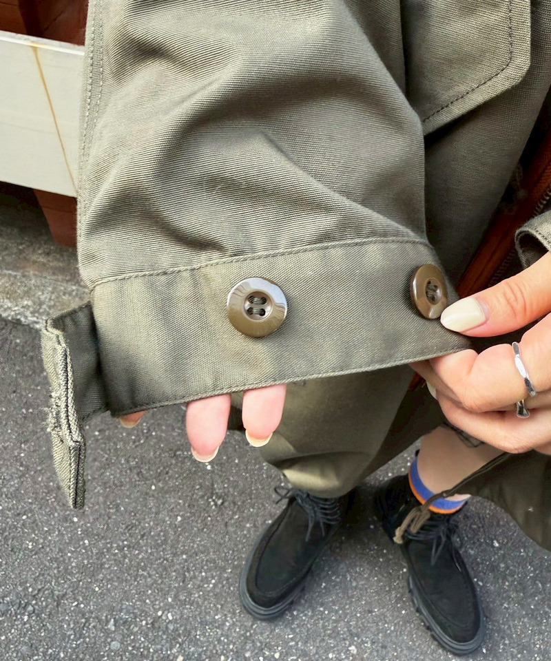 M-65 フィッシュテールライナー付きミリタリーコート 詳細画像 カーキ 13