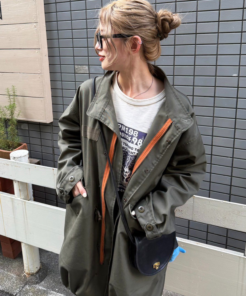 M-65 フィッシュテールライナー付きミリタリーコート 詳細画像 カーキ 4