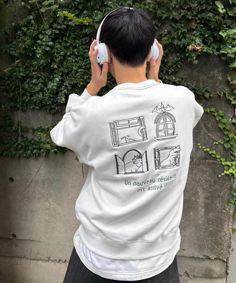 みんなで住みたい恐竜プルオーバー 詳細画像 オフホワイト 1