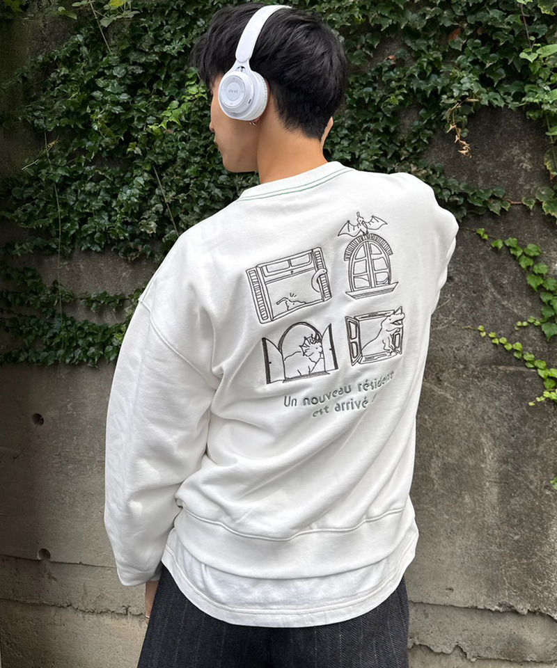 みんなで住みたい恐竜プルオーバー 詳細画像 オフホワイト 2