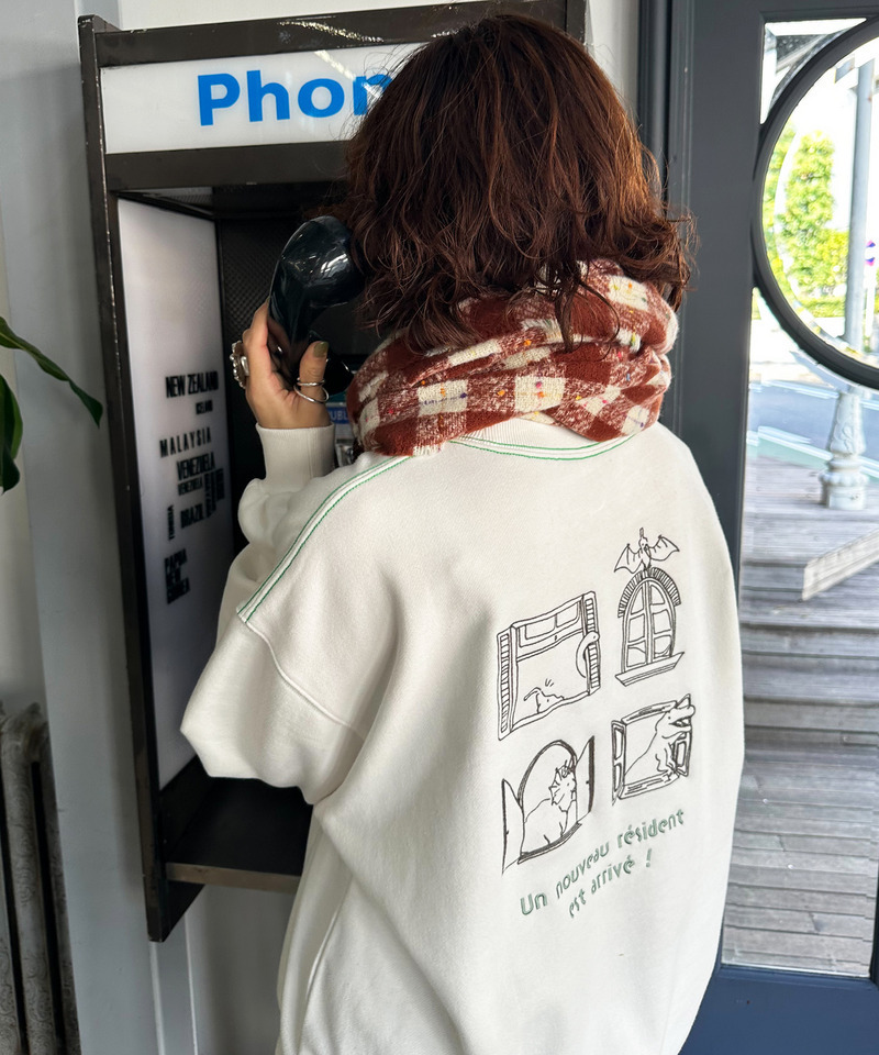 みんなで住みたい恐竜プルオーバー 詳細画像 オフホワイト 3