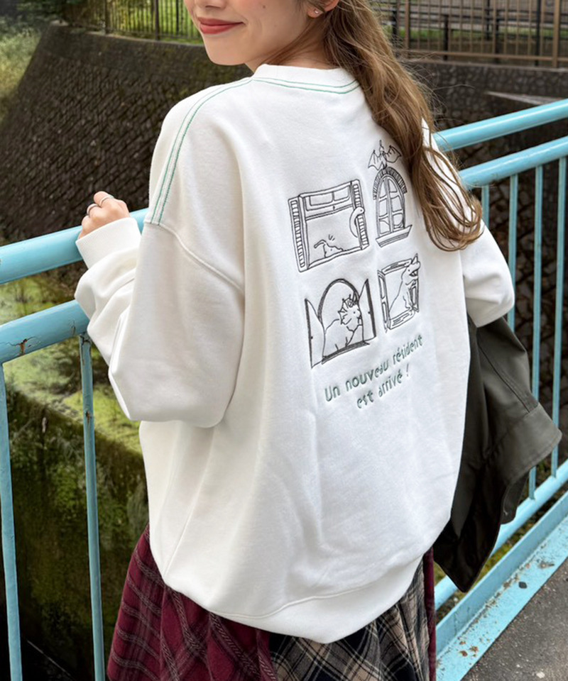 みんなで住みたい恐竜プルオーバー 詳細画像 オフホワイト 4