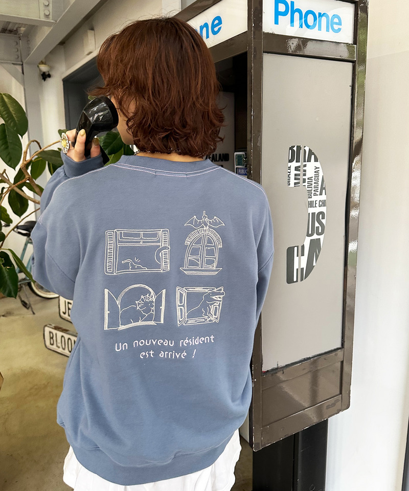 みんなで住みたい恐竜プルオーバー 詳細画像 ブルー 2