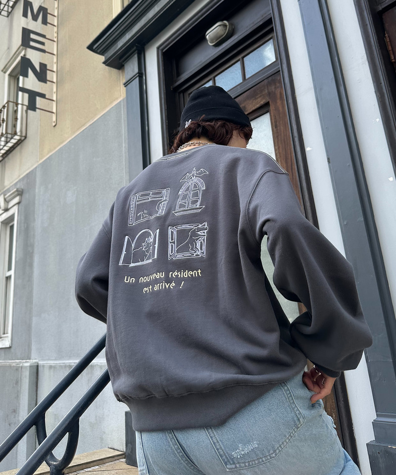 みんなで住みたい恐竜プルオーバー 詳細画像 ブラック系 2