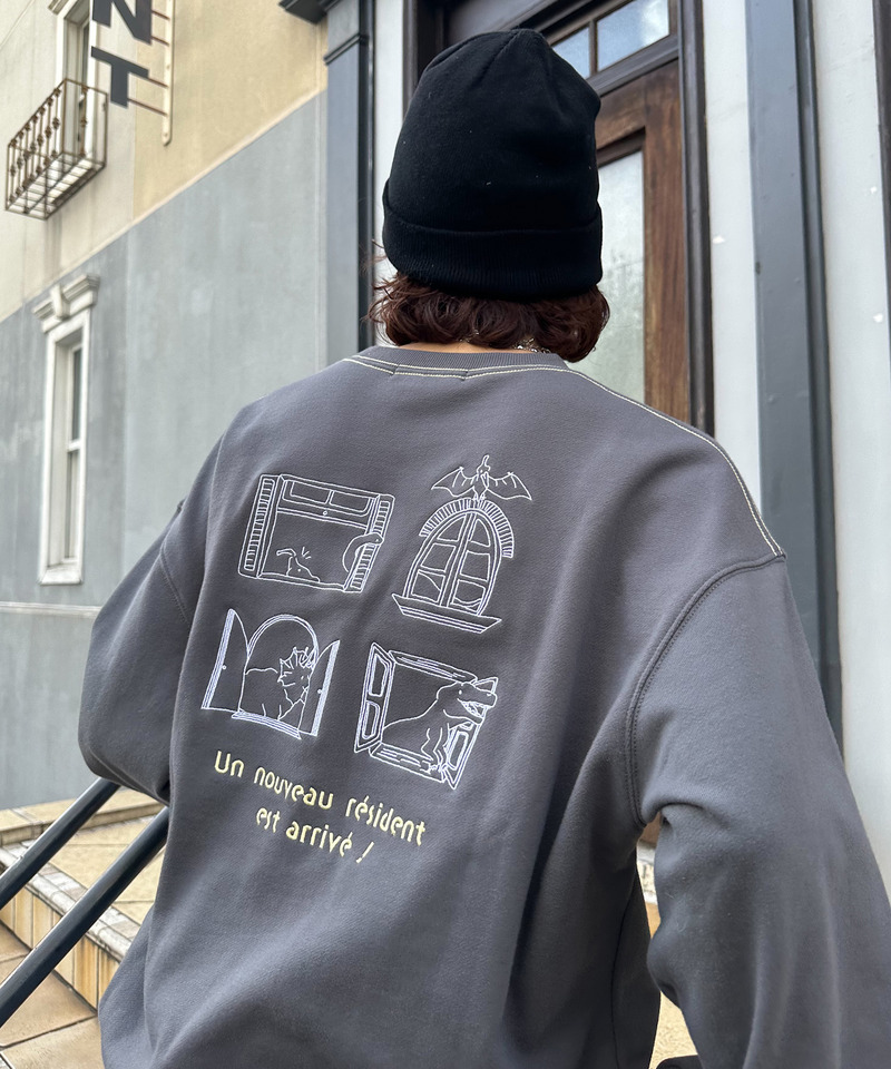 みんなで住みたい恐竜プルオーバー 詳細画像 ブラック系 3