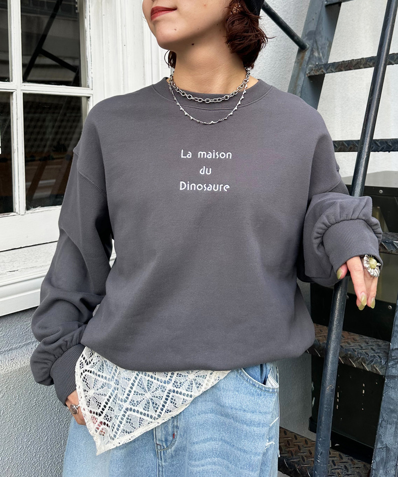 みんなで住みたい恐竜プルオーバー 詳細画像 ブラック系 5