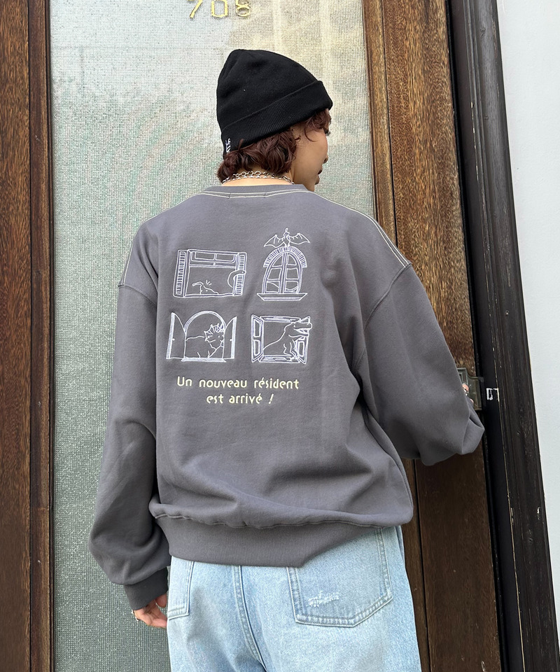 みんなで住みたい恐竜プルオーバー 詳細画像 ブラック系 6