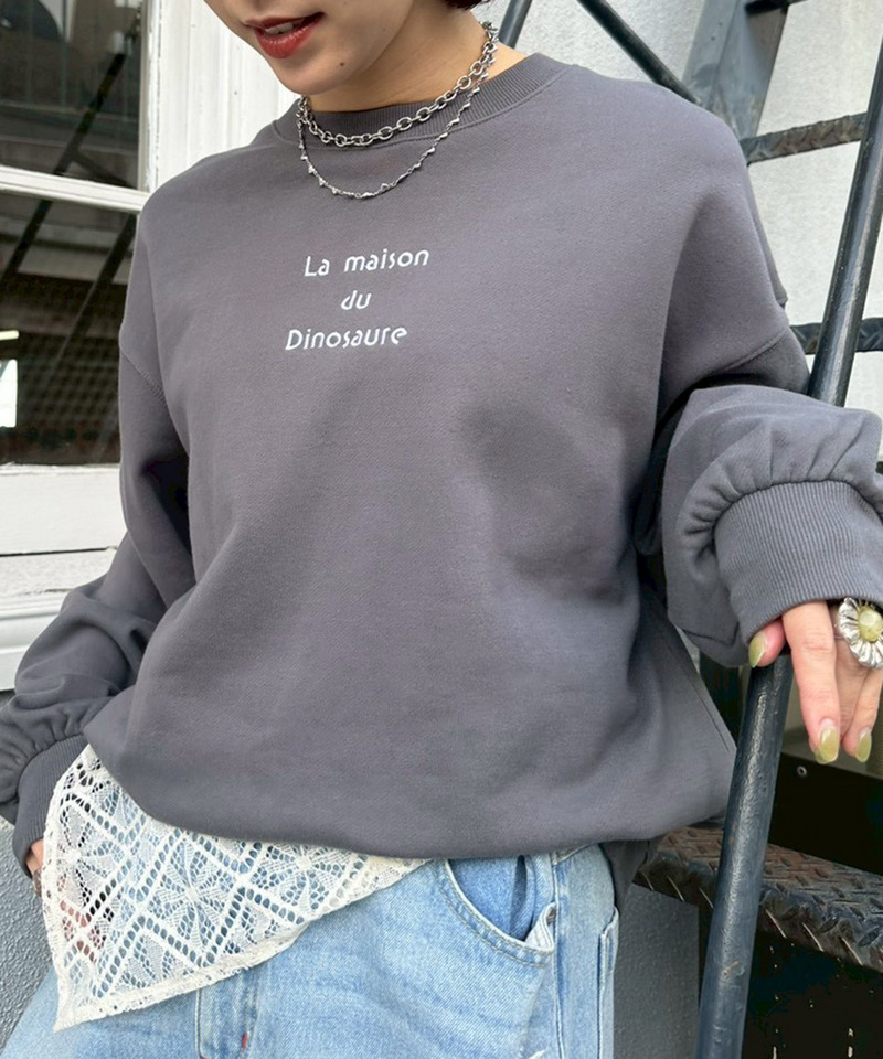 みんなで住みたい恐竜プルオーバー 詳細画像 ブラック系 8