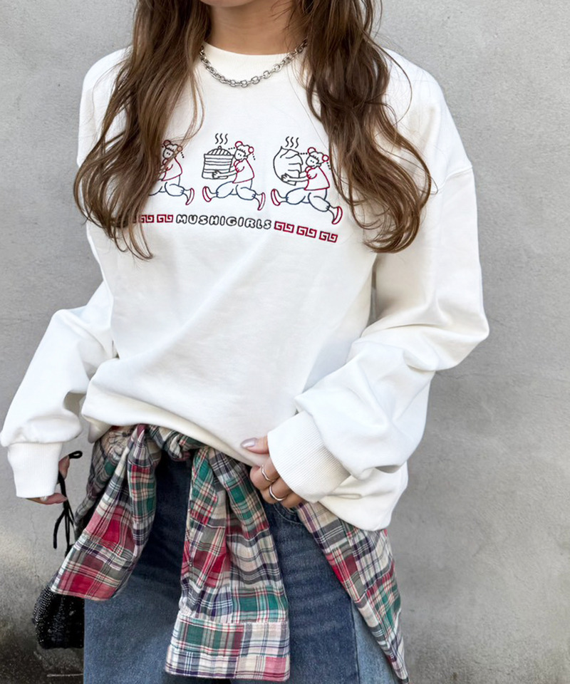 蒸しガール刺しゅうプルオーバー 詳細画像 オフホワイト 1