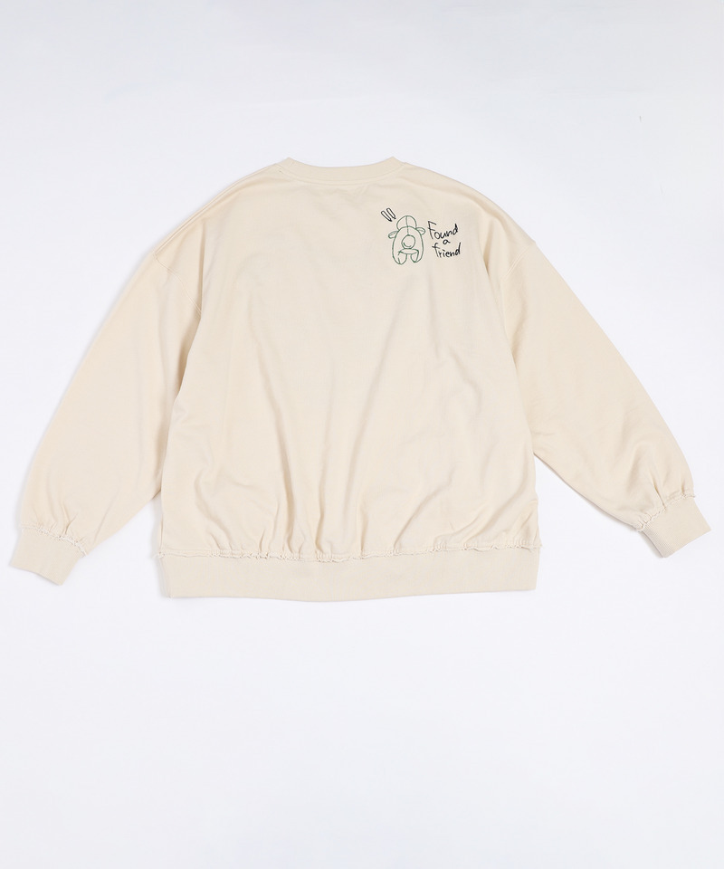 How to Capture a Dino. Heart 刺しゅうプルオーバー 詳細画像 オフホワイト 3