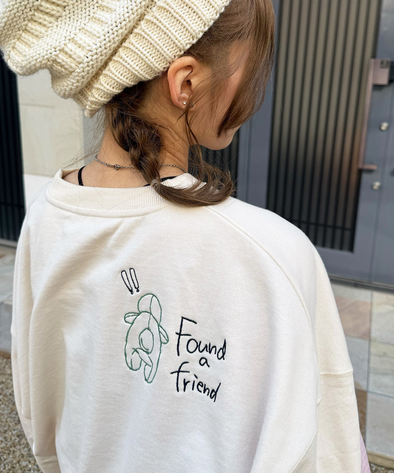 How to Capture a Dino. Heart 刺しゅうプルオーバー 詳細画像 オフホワイト 7