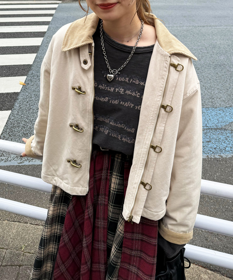 ダックファイヤーマンクロップドジャケット 詳細画像 OW 16