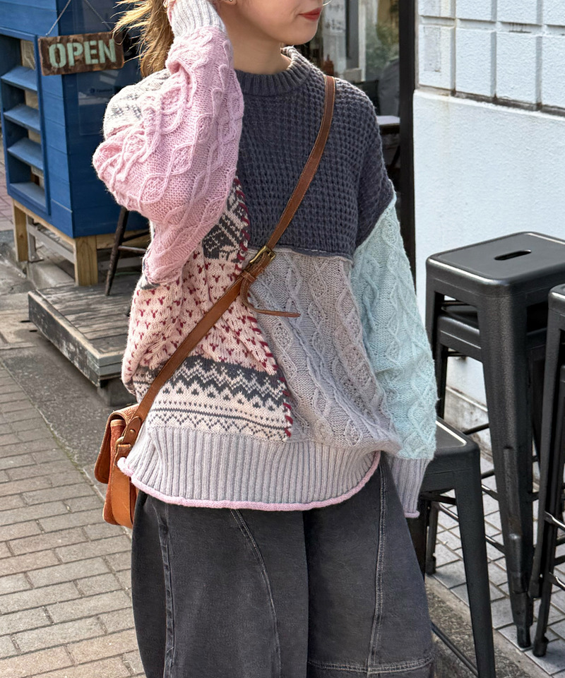 編地クレイジーニット 詳細画像 ネイビー 10