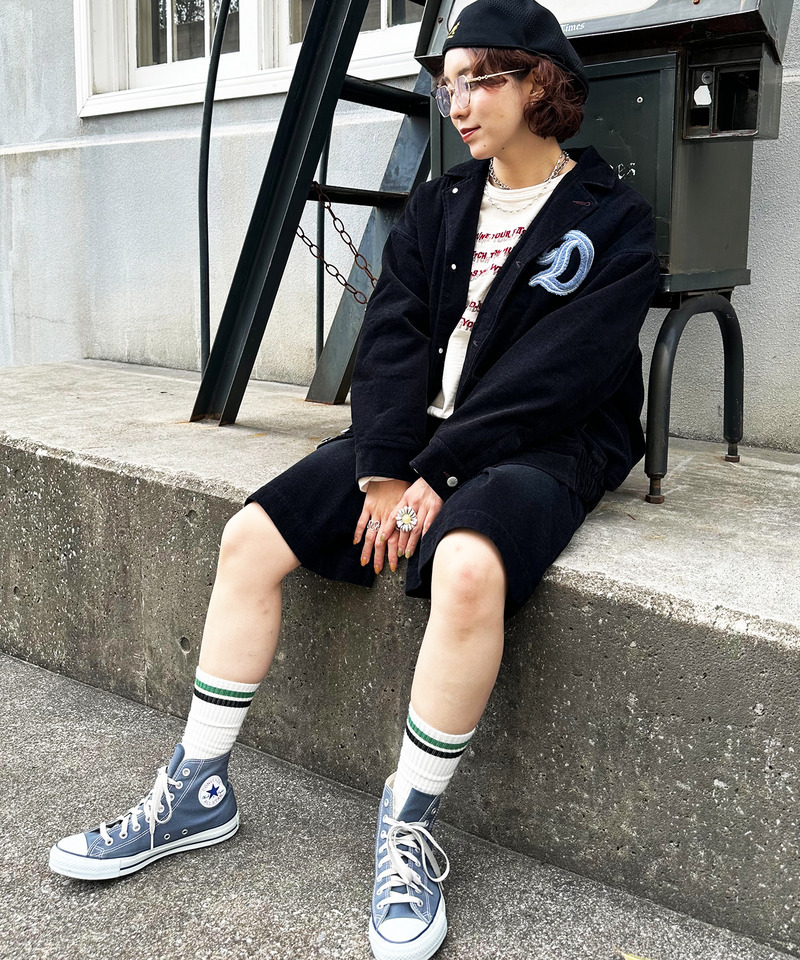 フロックツイル Dino CAFE BACK刺しゅうブルゾン 詳細画像 ネイビー 10