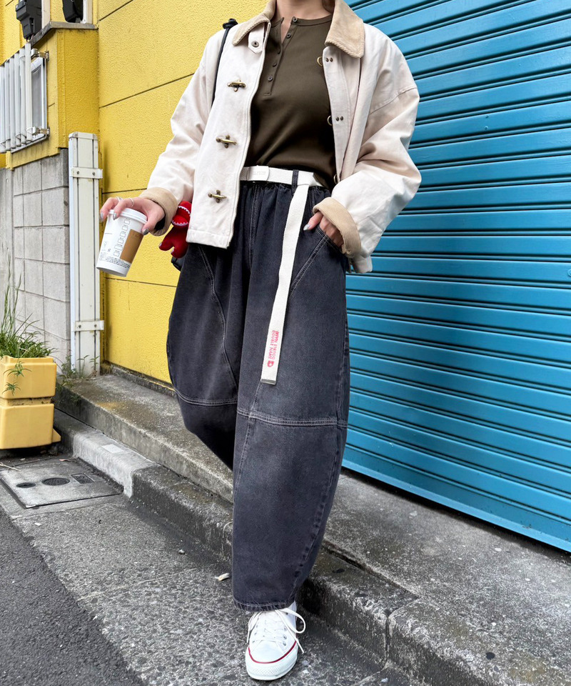 デニムボールパンツ 詳細画像 ブラックデニム 3