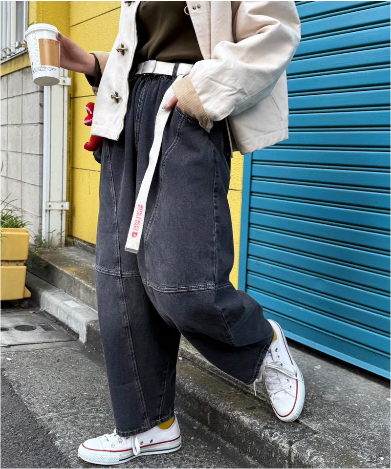 デニムボールパンツ 詳細画像 ブラックデニム 5