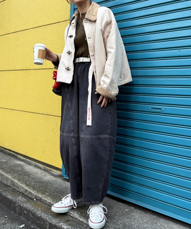 デニムボールパンツ 詳細画像 ブラックデニム 6