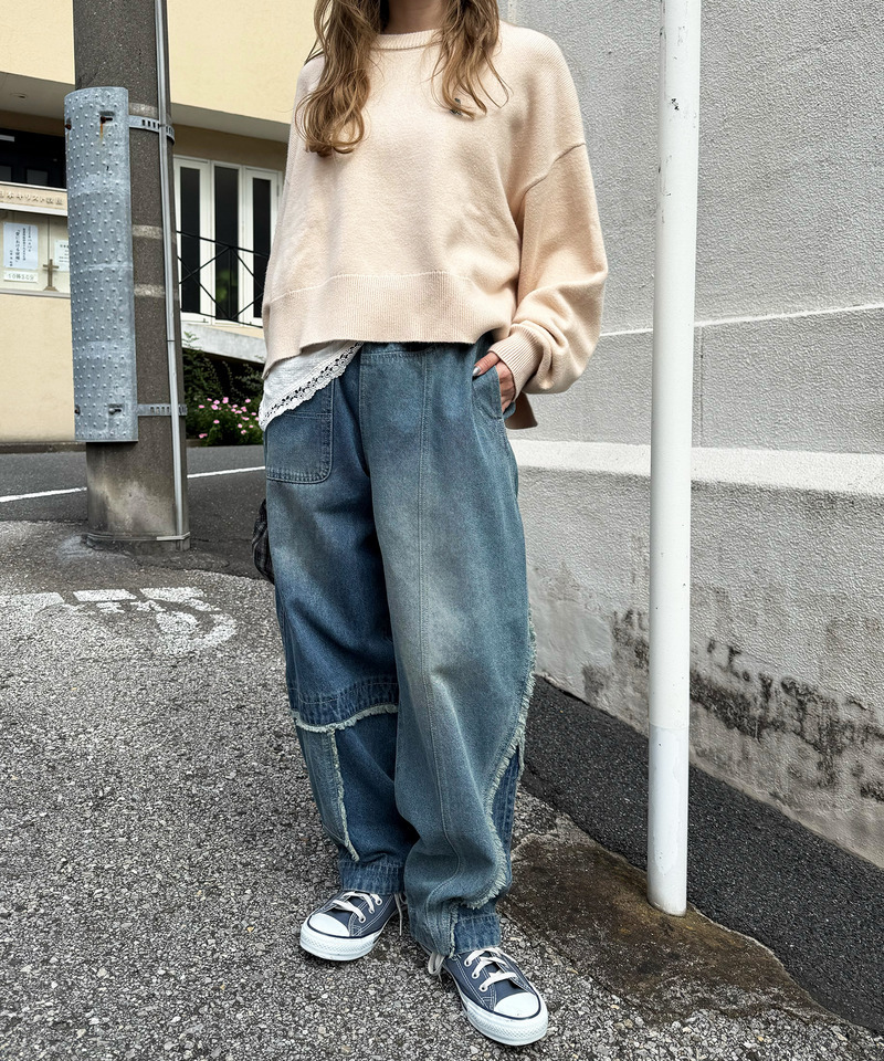 リビルドダブルデニムパンツ 詳細画像 インディゴ 4