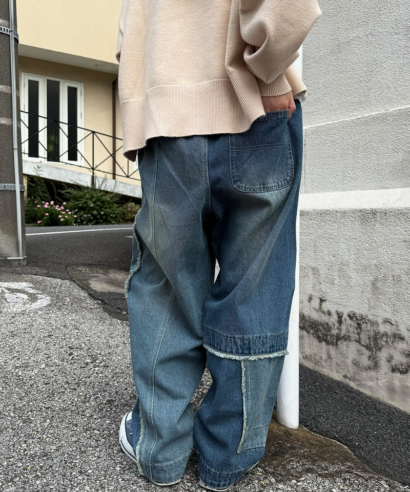 リビルドダブルデニムパンツ 詳細画像 インディゴ 5