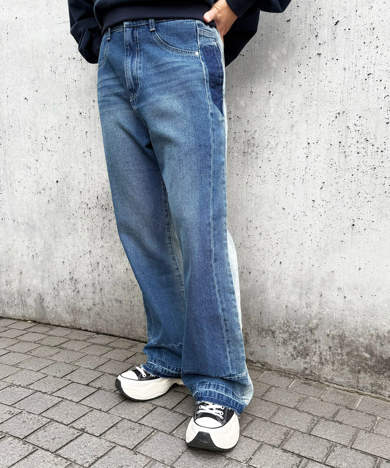MIX DENIM フレアパンツ 詳細画像 デニムブルー 15