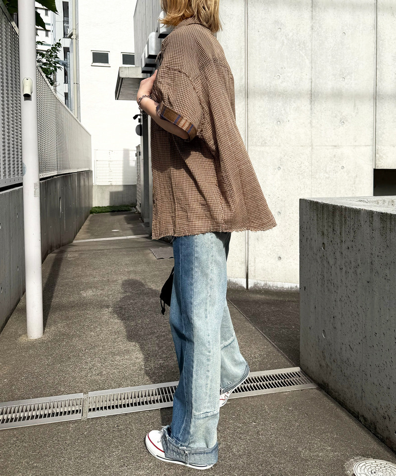MIX DENIM フレアパンツ｜DOUBLE NAME ダブルネーム 商品詳細