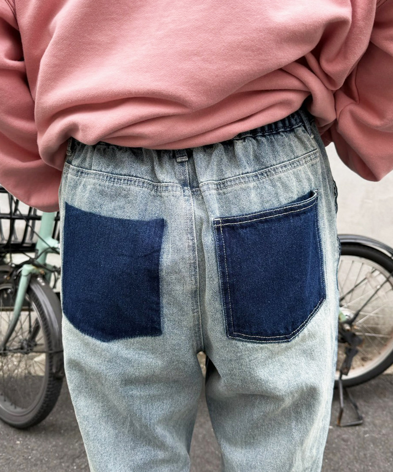 MIX DENIM フレアパンツ 詳細画像 デニムブルー 9