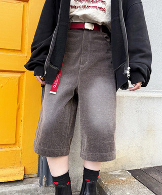 フロックツイルバミューダハーフパンツ