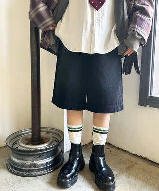 フロックツイルバミューダハーフパンツ