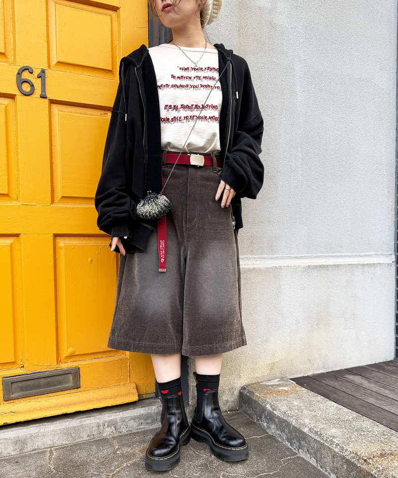 フロックツイルバミューダハーフパンツ 詳細画像 ブラウン 7