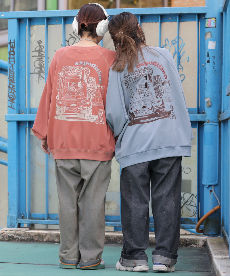 Jimny&times;DOUBLE NAME別注 BACK刺しゅうプルオーバー 詳細画像 ピンク 2