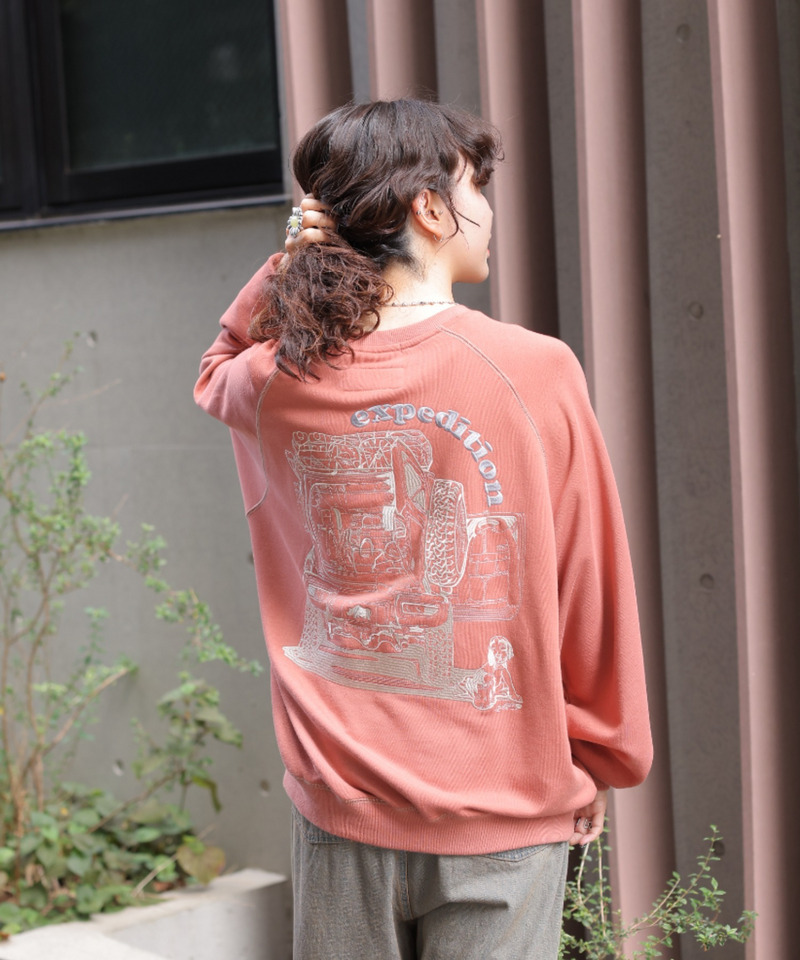 Jimny&times;DOUBLE NAME別注 BACK刺しゅうプルオーバー 詳細画像 ピンク 6