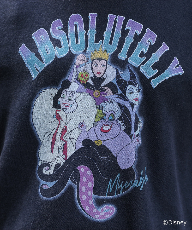 Disney villains USED風プルオーバー 詳細画像 ブラック 4