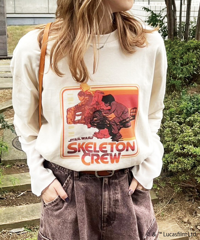 SKELETON CREW グラデーションロゴTEE 詳細画像 ベージュ 3