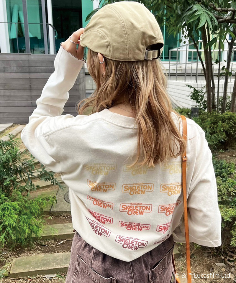 SKELETON CREW グラデーションロゴTEE 詳細画像 ベージュ 5
