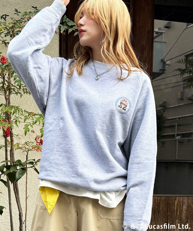 SKELETON CREW BACKモチーフロゴプルオーバー 詳細画像 グレー 3