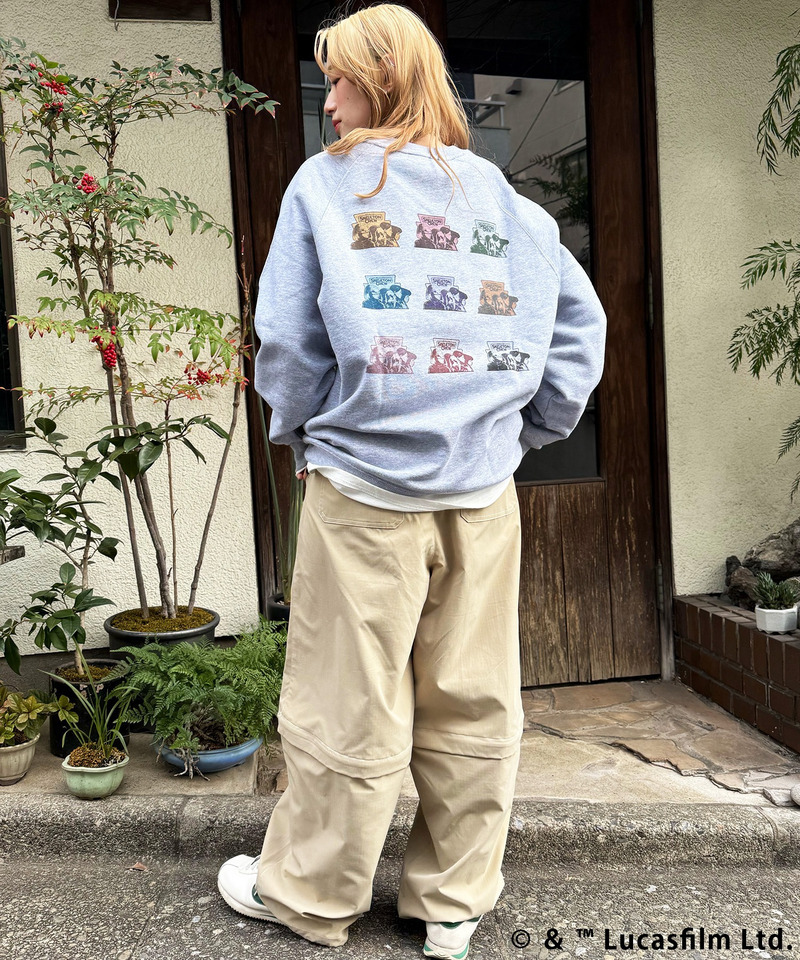 SKELETON CREW BACKモチーフロゴプルオーバー 詳細画像 グレー 6