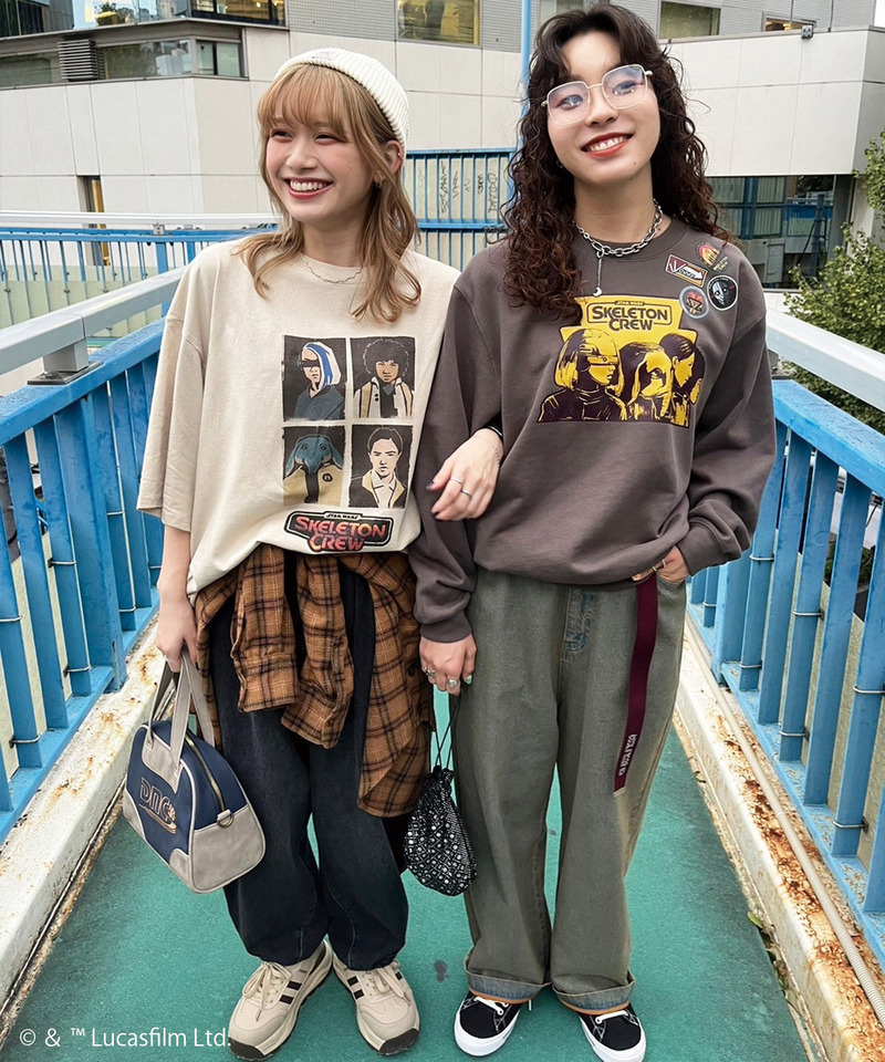 SKELETON CREW BIG TEE 詳細画像 ベージュ 3