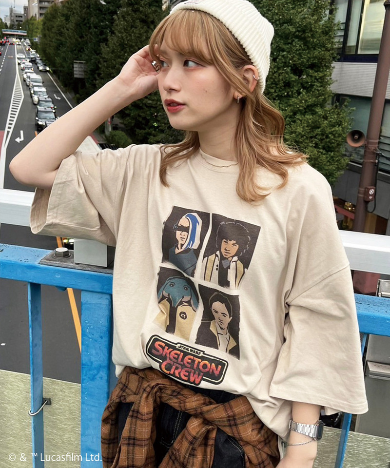 SKELETON CREW BIG TEE 詳細画像 ベージュ 4