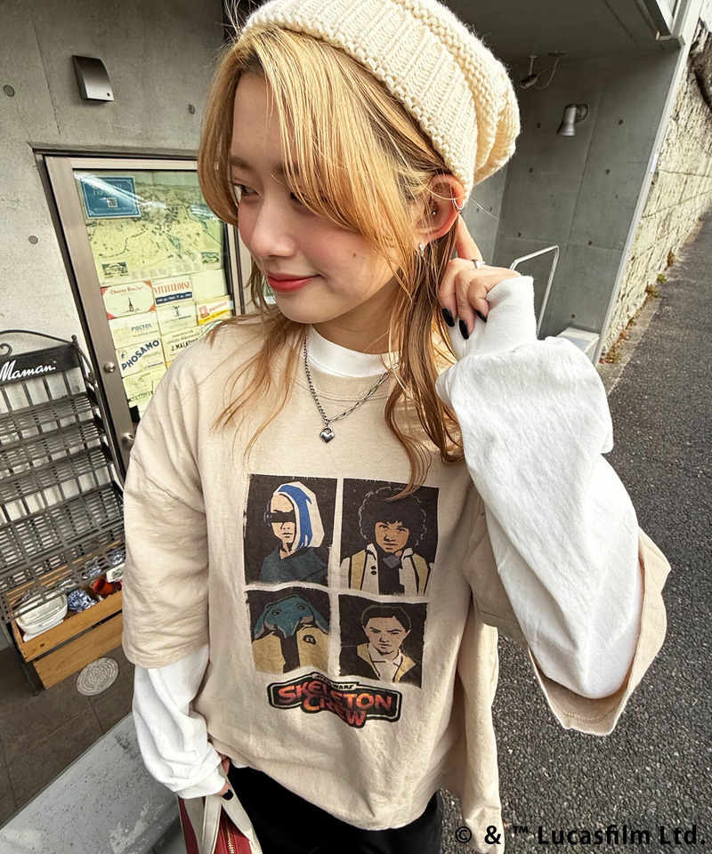 SKELETON CREW BIG TEE 詳細画像 ベージュ 6