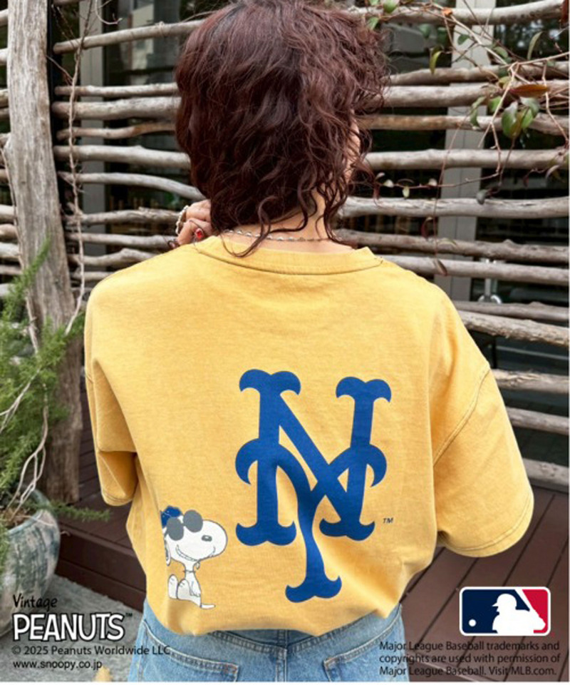 MLB&times;PEANUTSコラボ STADIUM BIG TEE 詳細画像 オレンジ 5
