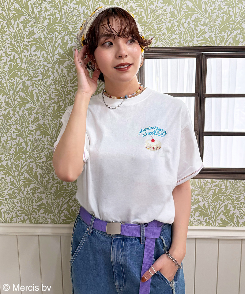【miffy 70th】birthday cake BIG TEE 詳細画像 オフホワイト 11